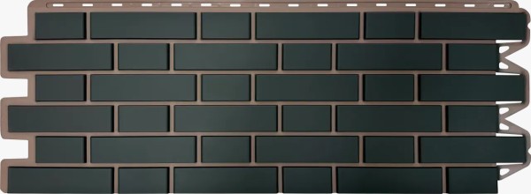 Фасадная панель Альта-Профиль, Кирпич Клинкерный, Графит купить в Киржаче