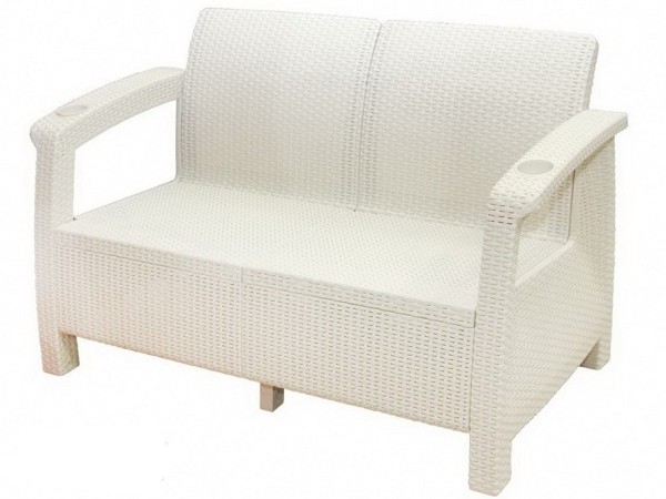 Двухместный диван Yalta Sofa Seаt белый купить в Киржаче