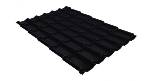 Металлочерепица классик GL 0,5 Velur20 RAL 9005 черный купить в Киржаче