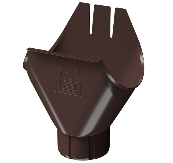 Воронка желоба D125 Döcke STAL PREMIUM Шоколад, (RAL 8019) купить в Киржаче
