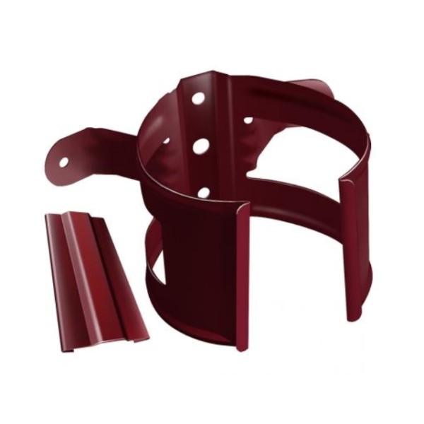 Водосток Grand Line 125x90 – Кронштейн трубы на дерево RAL 3005 купить в Киржаче