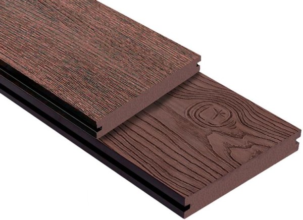 Террасная доска ДПК Outdoor 3D полнотелая STORM/OCEAN BROWN коричневая микс купить в Киржаче