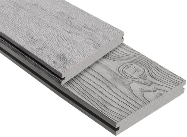 Террасная доска ДПК Outdoor 3D полнотелая STORM/OCEAN GREY серая микс купить в Киржаче