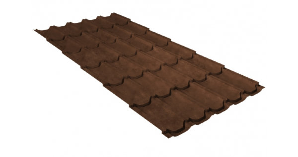 Металлочерепица квинта плюс 0,45 Safari Twincolor Brown купить в Киржаче