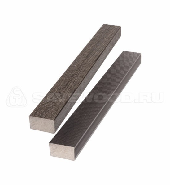 Брус лавочный ДПК полнотелый Savewood тёмно-коричневый купить в Киржаче