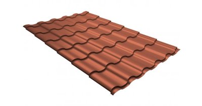 Металлочерепица кредо GL 0,5 Quarzit Cuprum Steel