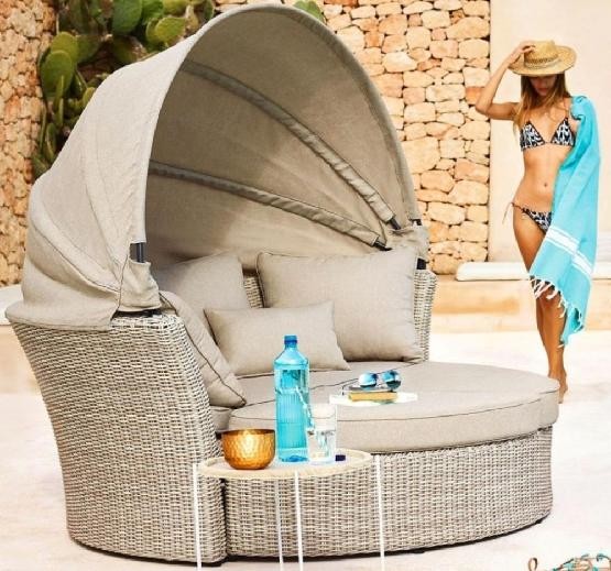 Диван-Трансформер AFINA плетеный из иск. ротанга AFM-325 Beige купить в Киржаче