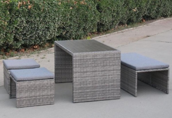 Диван-Трансформер AFINA плетеный из иск. ротанга S330G-W78 Grey купить в Киржаче