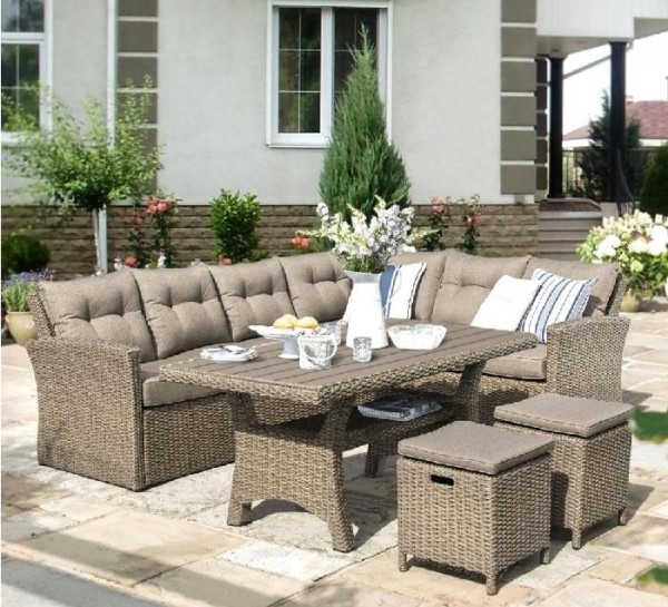 Комплект мебели AFINA плетеной из иск. ротанга AFM-307B Beige купить в Киржаче