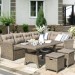 Комплект мебели AFINA плетеной из иск. ротанга AFM-307B Beige купить в Киржаче