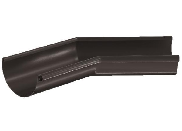 Водосток Aquasistem, система 150/100 - Угол желоба,внутренний 135° RR 32 Тёмно-Коричневый купить в Киржаче