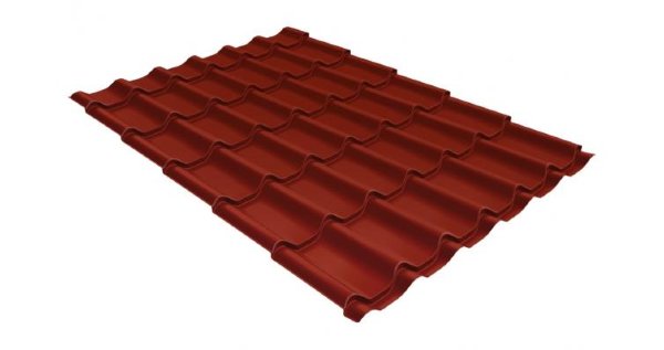 Металлочерепица классик 0,5 Satin RAL 3009 оксидно-красный купить в Киржаче