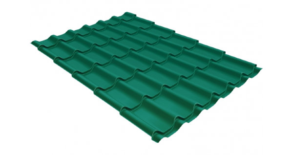 Металлочерепица классик 0,5 Satin RAL 5021 купить в Киржаче