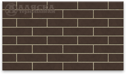 Фасадные Термопанели Аляска Amsterdam brown. 33 купить в Киржаче