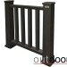 Ограждение из ДПК Outdoor Классик 3D STORM чёрный купить в Киржаче