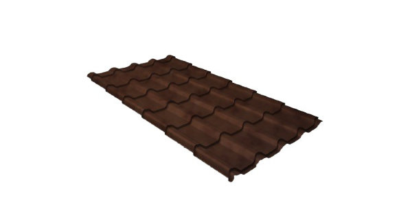 Металлочерепица камея GL 0,5 Safari Twincolor Brown купить в Киржаче