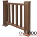 Ограждение из ДПК Outdoor Классик 3D STORM коричневый микс купить в Киржаче