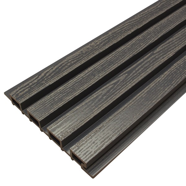 Фасадная доска из ДПК Faynag Wood Рейка Мокрый Асфальт купить в Киржаче