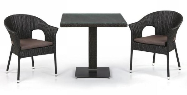 Комплект плетеной мебели AFINA из иск. ротанга T605SWT/Y79A-W53 Brown 2Pcs купить в Киржаче