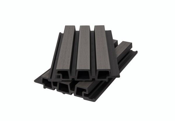 Фасадная панель брусковая двухцветная co-extrusion, grey dark купить в Киржаче