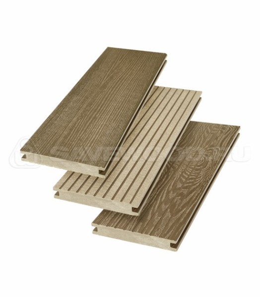 Террасная доска SW Fraxinus (R) полнотелая «SaveWood» Тик купить в Киржаче