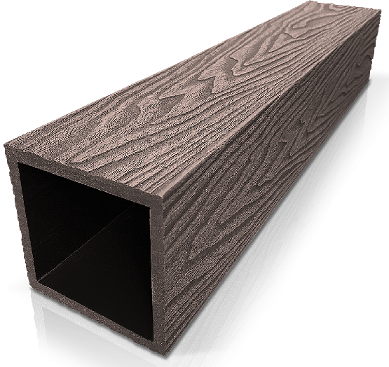 Столб ДПК 3D GardenParkett фактура дерева Венге купить в Киржаче