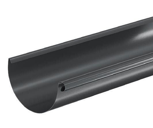 Водосток Aquasistem, система 150/100 - Водосточный желоб 3.00м RAL 7024 Тёмно-серый купить в Киржаче