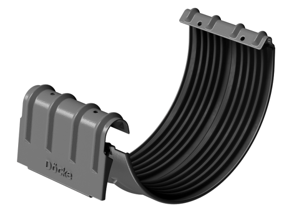 Соединитель желобов D125 Döcke STAL PREMIUM Графит, (RAL 7024) купить в Киржаче