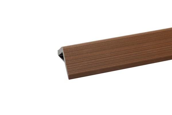 Уголок торцевой Ecodecking Скай коэкструзия 45х45х3000 Тик купить в Киржаче