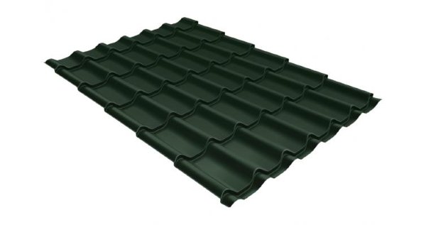 Металлочерепица классик 0,5 Satin RR 11 темно-зеленый купить в Киржаче